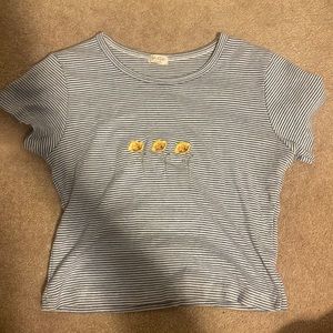 Brandy Melville Poppy Stripe Shirt